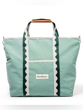 Business & Pleasure Mint Green Cooler Bag Beach Tote Potluck Grocery Bag